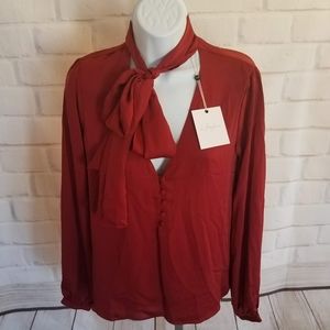 L'acadamie The 70s Blouse NWT sz S